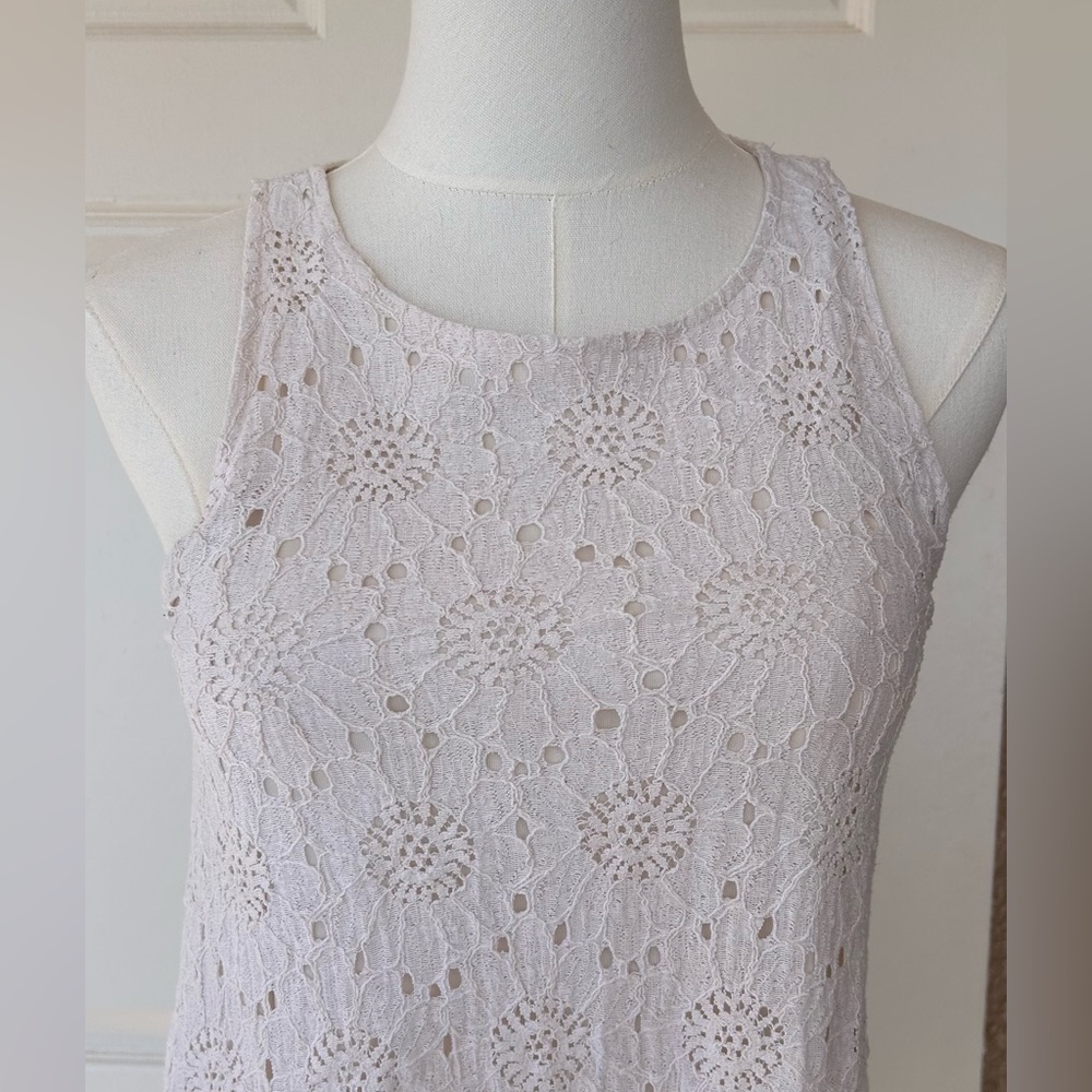 Altar’d State Women’s Sleeveless A-Line Dress Floral Appliqué Size Small